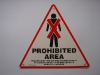 Prohibited area                               